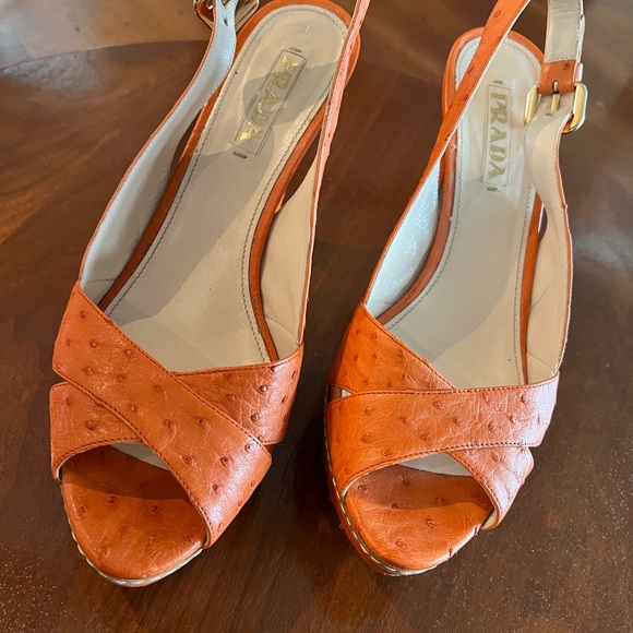 Prada leather sling backs - Picture 5 of 8